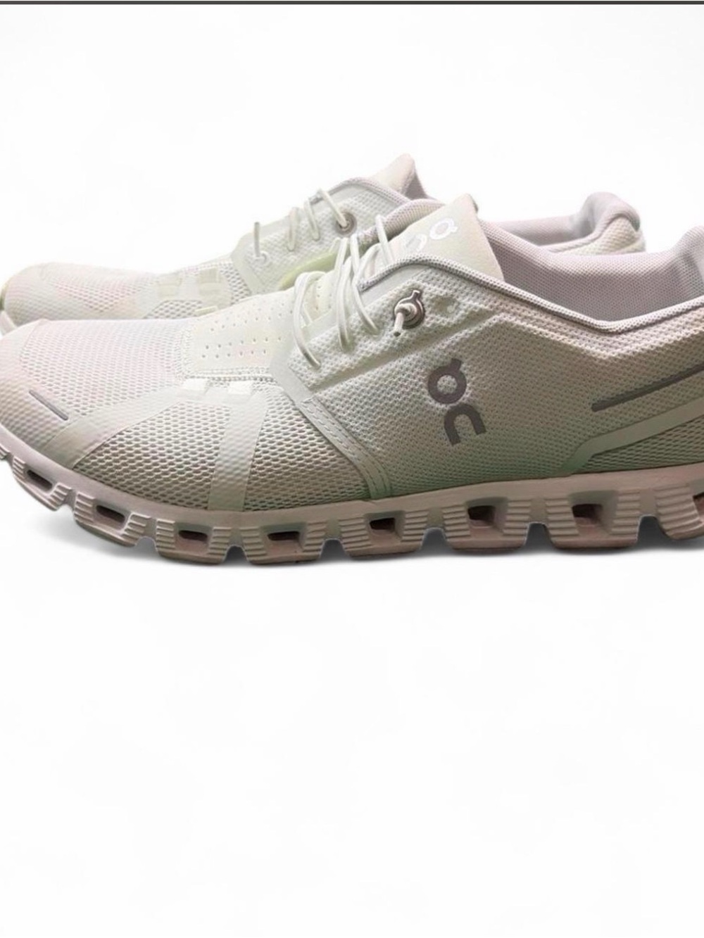 On Running White/Light Gray Athletic Sneakers